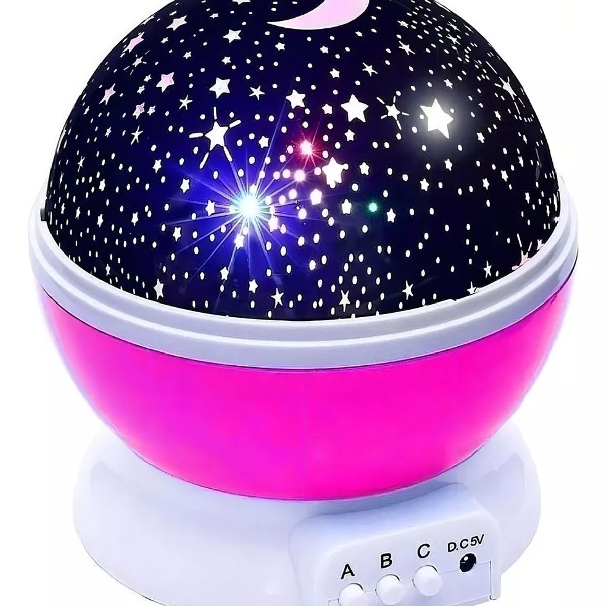 GENERICO - Lampara Rotatoria Proyector Cielo Estrellas Noche Dormir Luz
