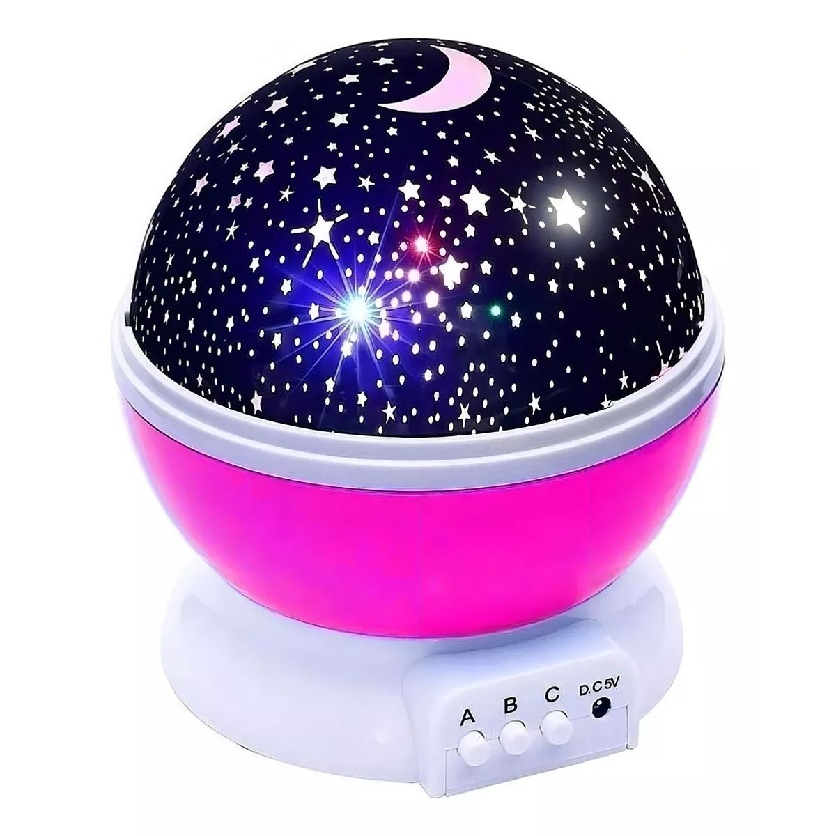 GENERICO - Lampara Rotatoria Proyector Cielo Estrellas Noche Dormir Luz