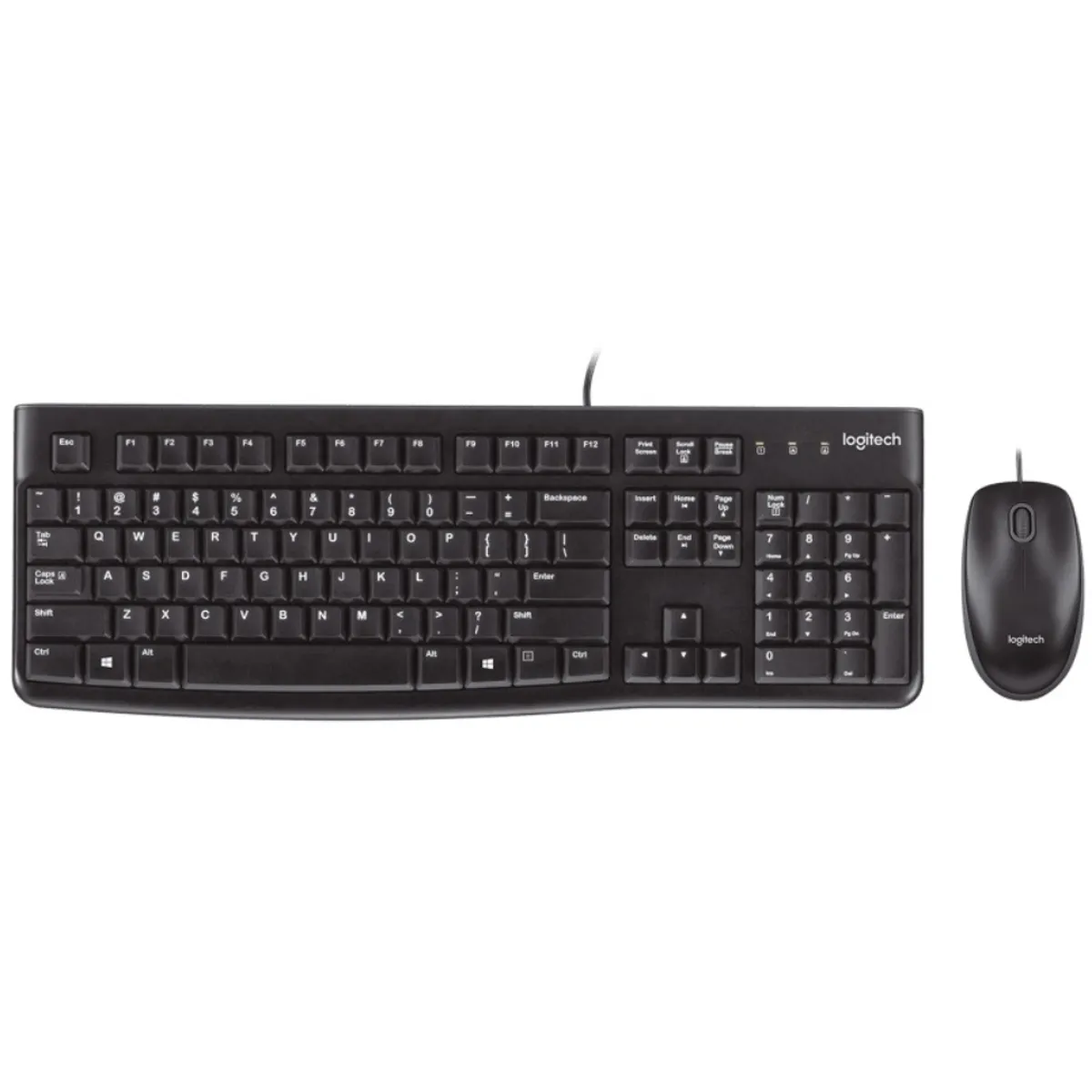 LOGITECH - Combo Teclado Mouse - Logitech MK120 - USB - Black