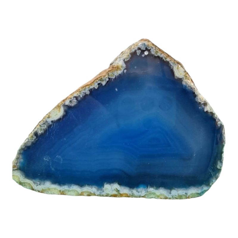 GENERICO - Geoda Piedra Natural Ágata Lisa Pulida Energética Unidad