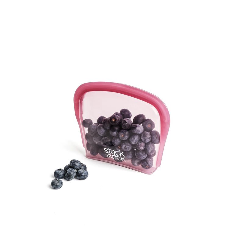STACK N STOCK - Bolsa De Silicona Platino Stack`n Stock 200 ml Guinda