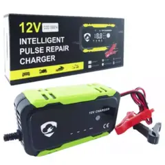 GENERICO - Cargador De Bateria Inteligente 12 Volt 6 Amp Con Pinzas