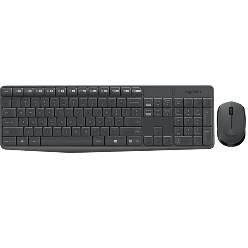 LOGITECH - Combo Teclado Mouse - Logitech MK235 - inalámbrico - Español - Black