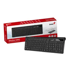 GENIUS - Teclado SlimStar USB 230II con 9 Teclas Adicionales