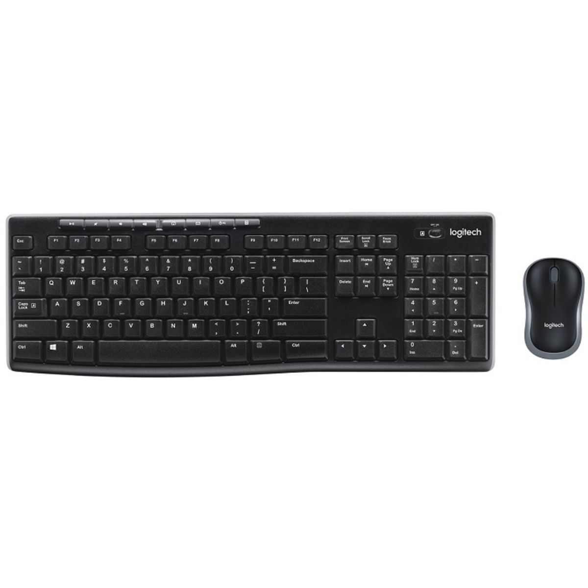 LOGITECH - Combo Teclado Mouse - Logitech MK270 - inalámbrico - Español - Black