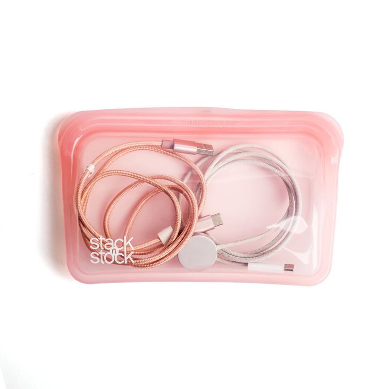 STACK N STOCK - Bolsa De Silicona Platino Stack`n Stock 400 ml Rosado