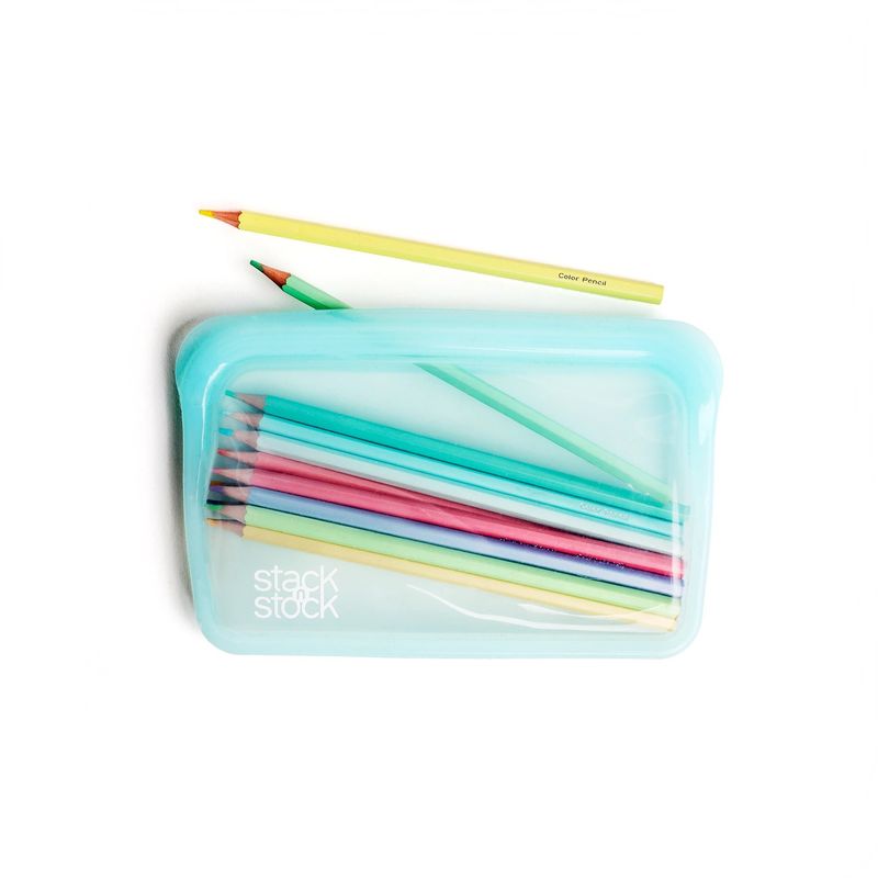 STACK N STOCK - Bolsa De Silicona Platino Stack`n Stock 400 ml Celeste