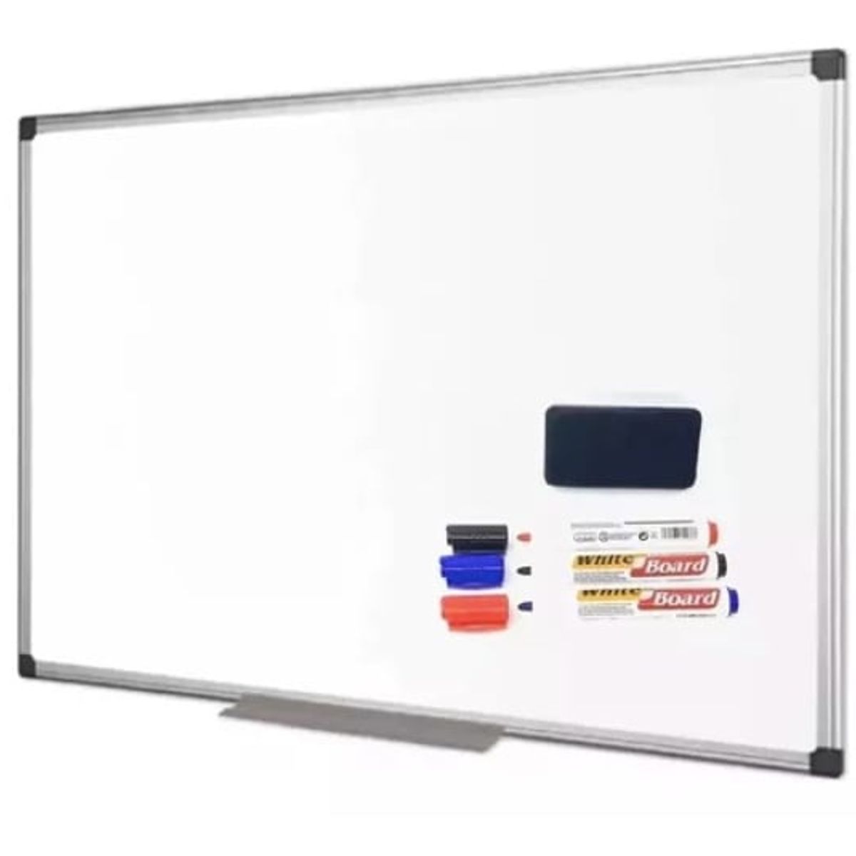 GENERICO - Pizarra Acrílica Blanca 60x90 Cm + Set 3 Plumones Y Borrador