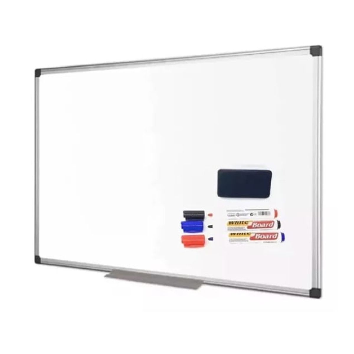 GENERICO - Pizarra Acrílica Blanca 60x90 Cm + Set 3 Plumones Y Borrador