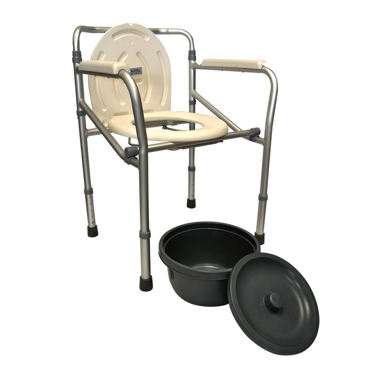 GLOMED - Baño Portátil WC Plegable Aluminio Premium GLOMED