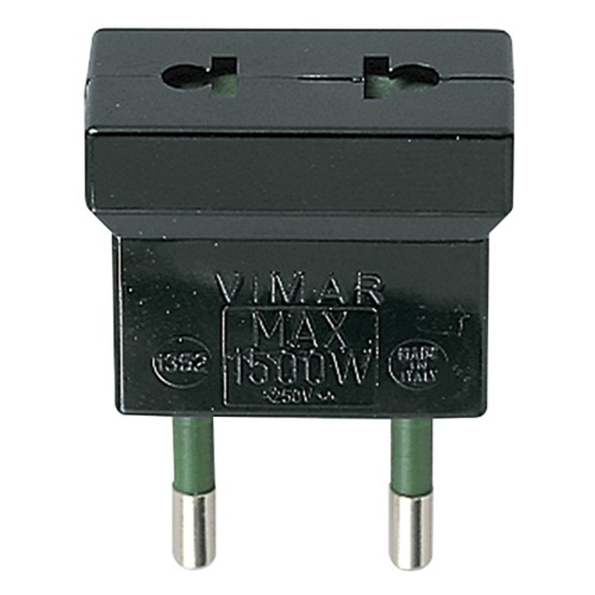 VIMAR - Adaptador Euroamericano Vimar 2p 10a 250v S10 Negro