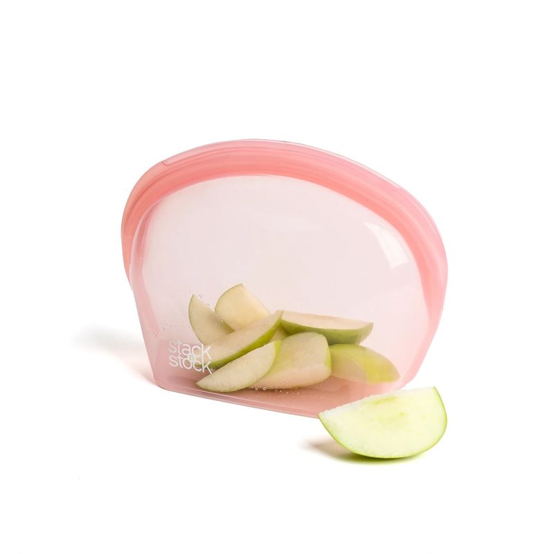 STACK N STOCK - Bolsa De Silicona Platino Stack`n Stock 1000 ml Rosado Plegable