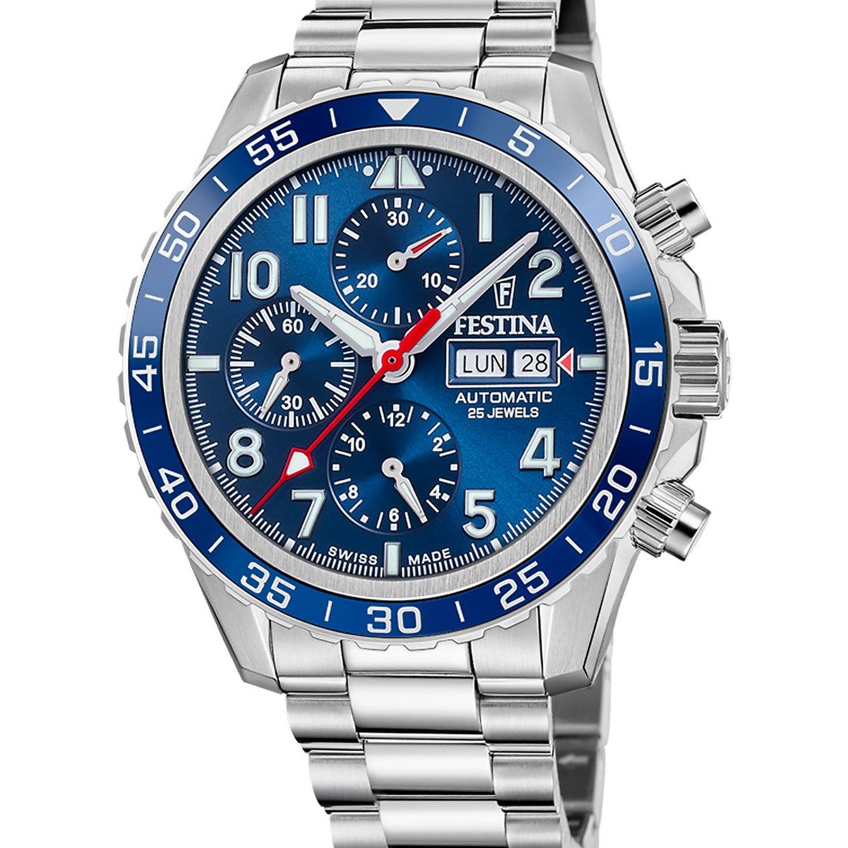 FESTINA SWISS - Reloj F20055/3 Festina Swiss Azul Hombre Automático