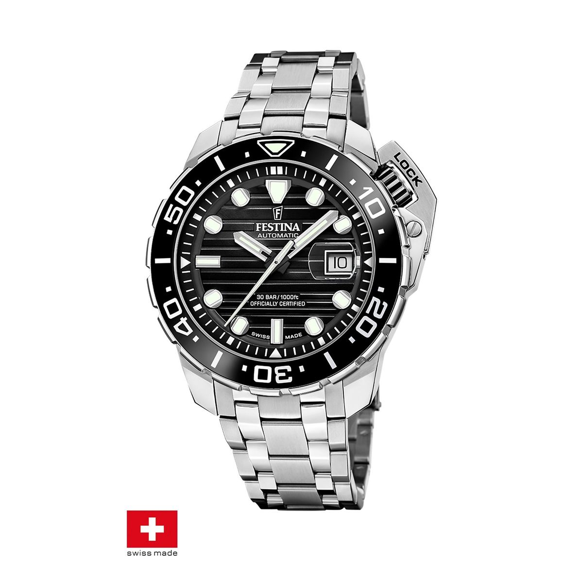 FESTINA SWISS - Reloj F20043/6 Festina Swiss Negro Hombre