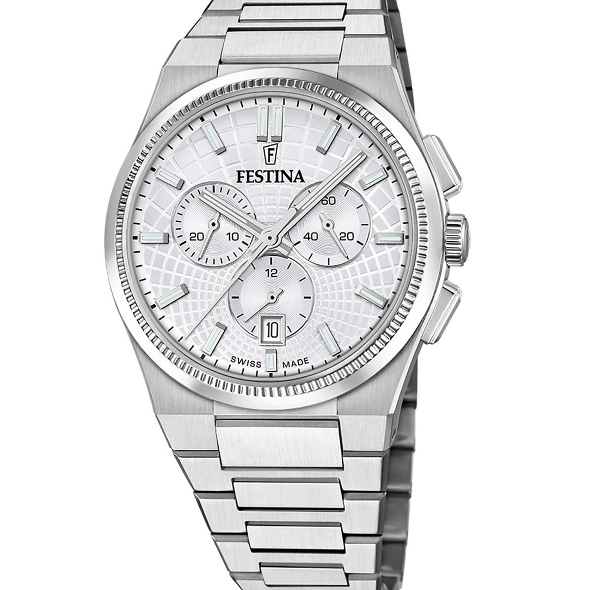 FESTINA SWISS - Reloj F20059/1 Festina Swiss Plata Hombre Rive Collection