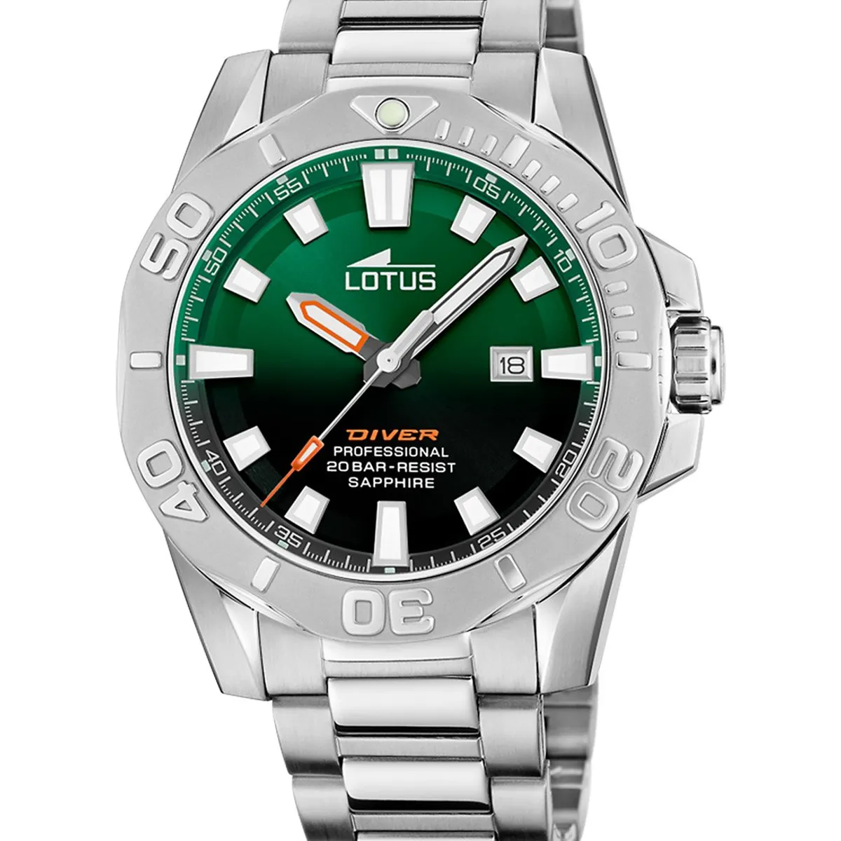 LOTUS - Reloj 18926/5 Lotus Verde Hombre Diver