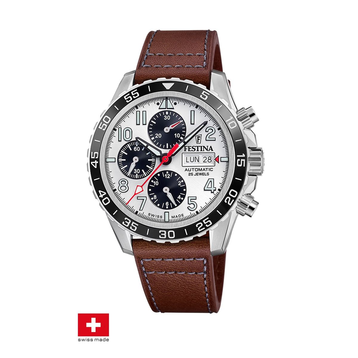 FESTINA SWISS - Reloj F20056/1 Festina Swiss Blanco Hombre Automático