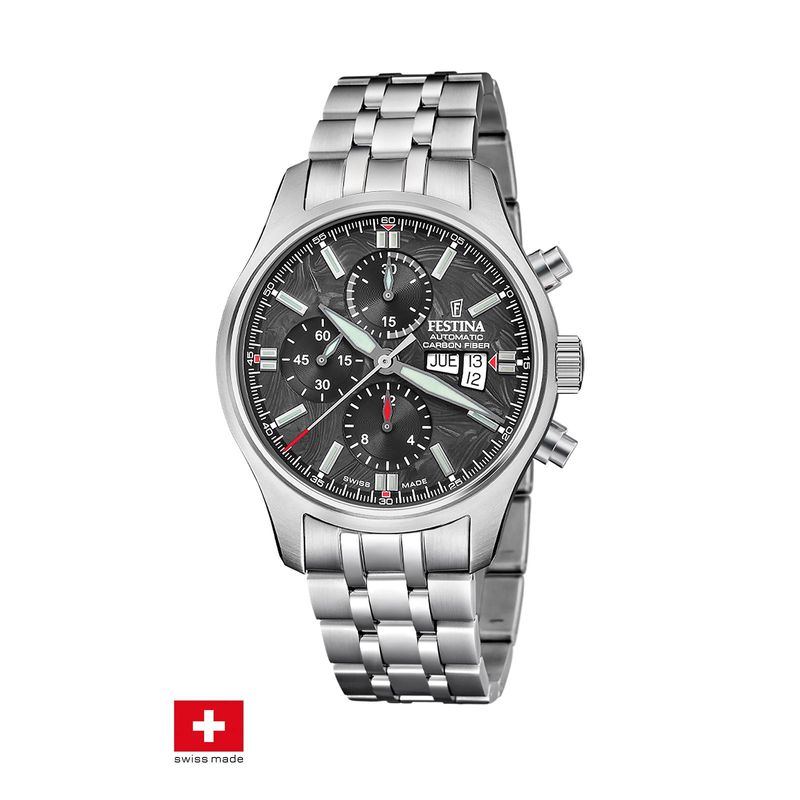 FESTINA SWISS - Reloj F20158/1 Festina Swiss Negro Hombre Automático