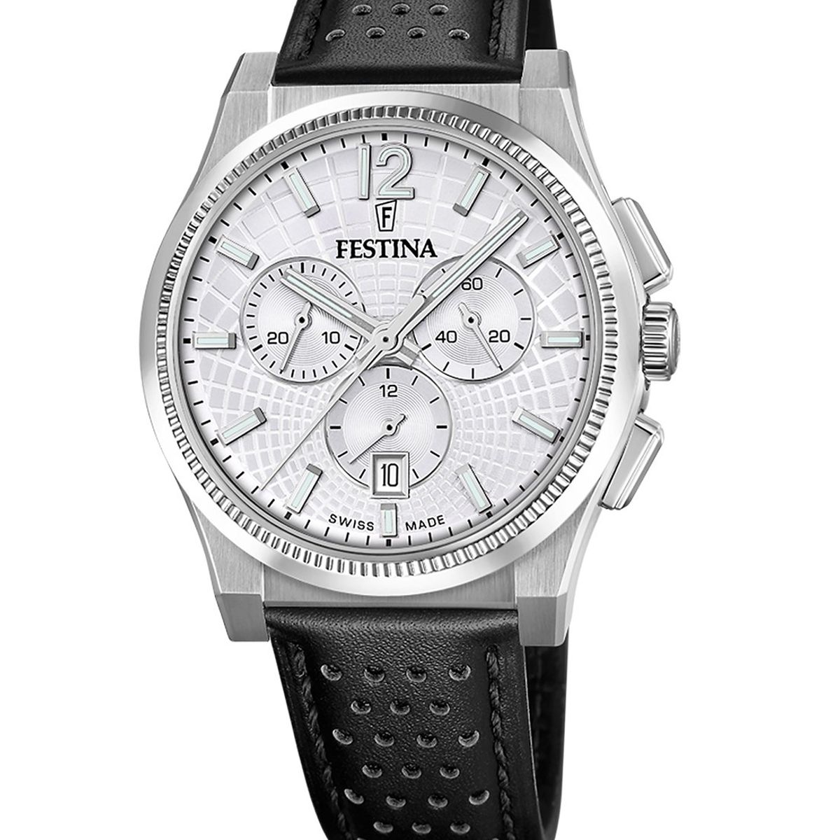 FESTINA SWISS - Reloj F20060/1 Festina Swiss Plata Hombre Rive Collection