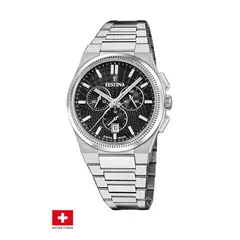 FESTINA SWISS - Reloj F20059/4 Negro Hombre Rive Collection