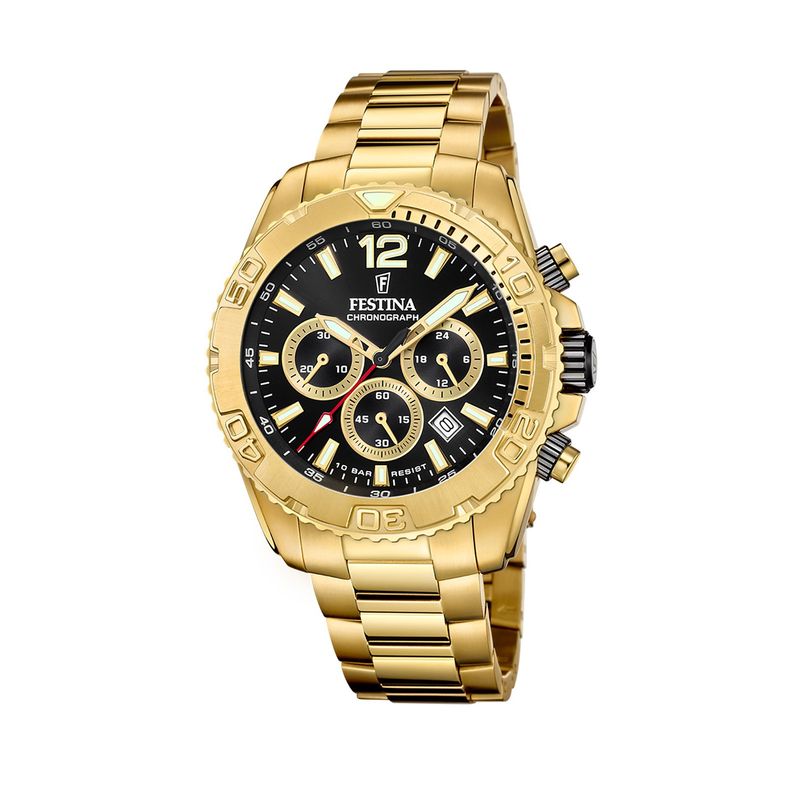 FESTINA SWISS - Reloj F20684/4 Festina Swiss Negro Hombre Timeless Chronograph