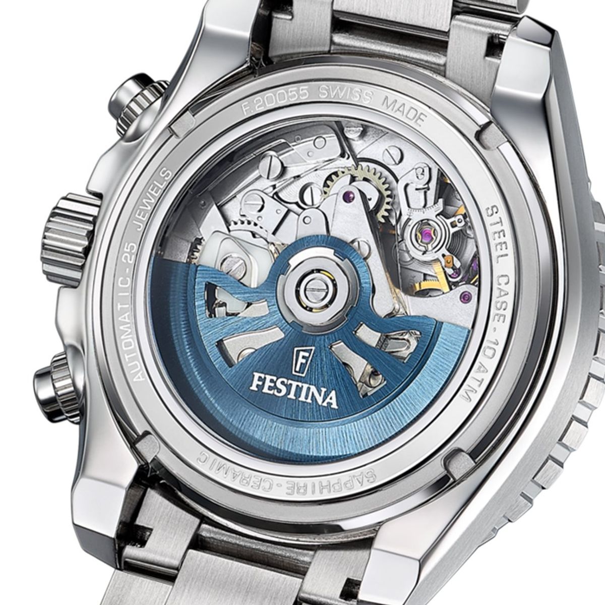FESTINA SWISS - Reloj F20055/1 Festina Swiss Blanco Hombre