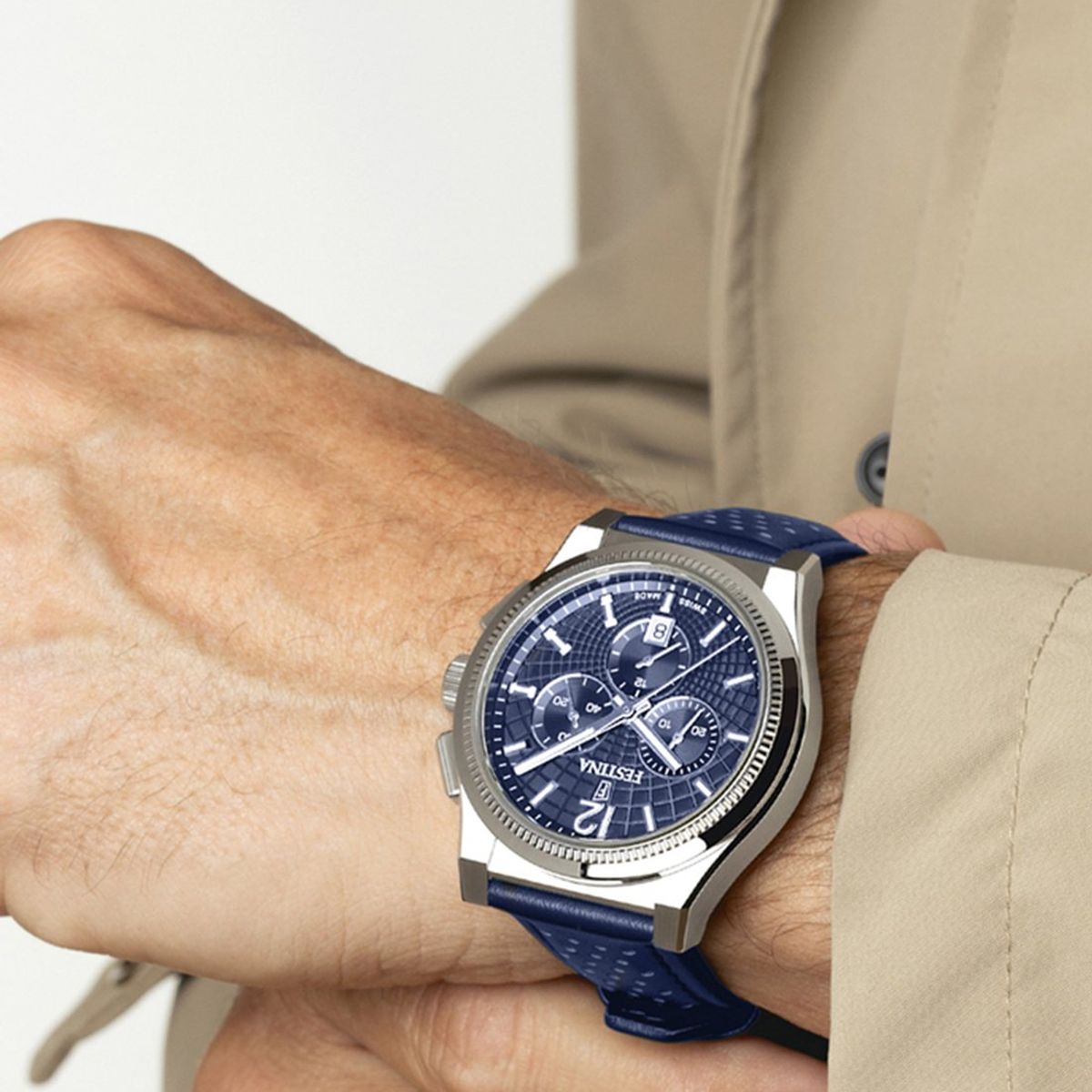 FESTINA SWISS - Reloj F20060/2 Festina Swiss Azul Hombre Rive Collection