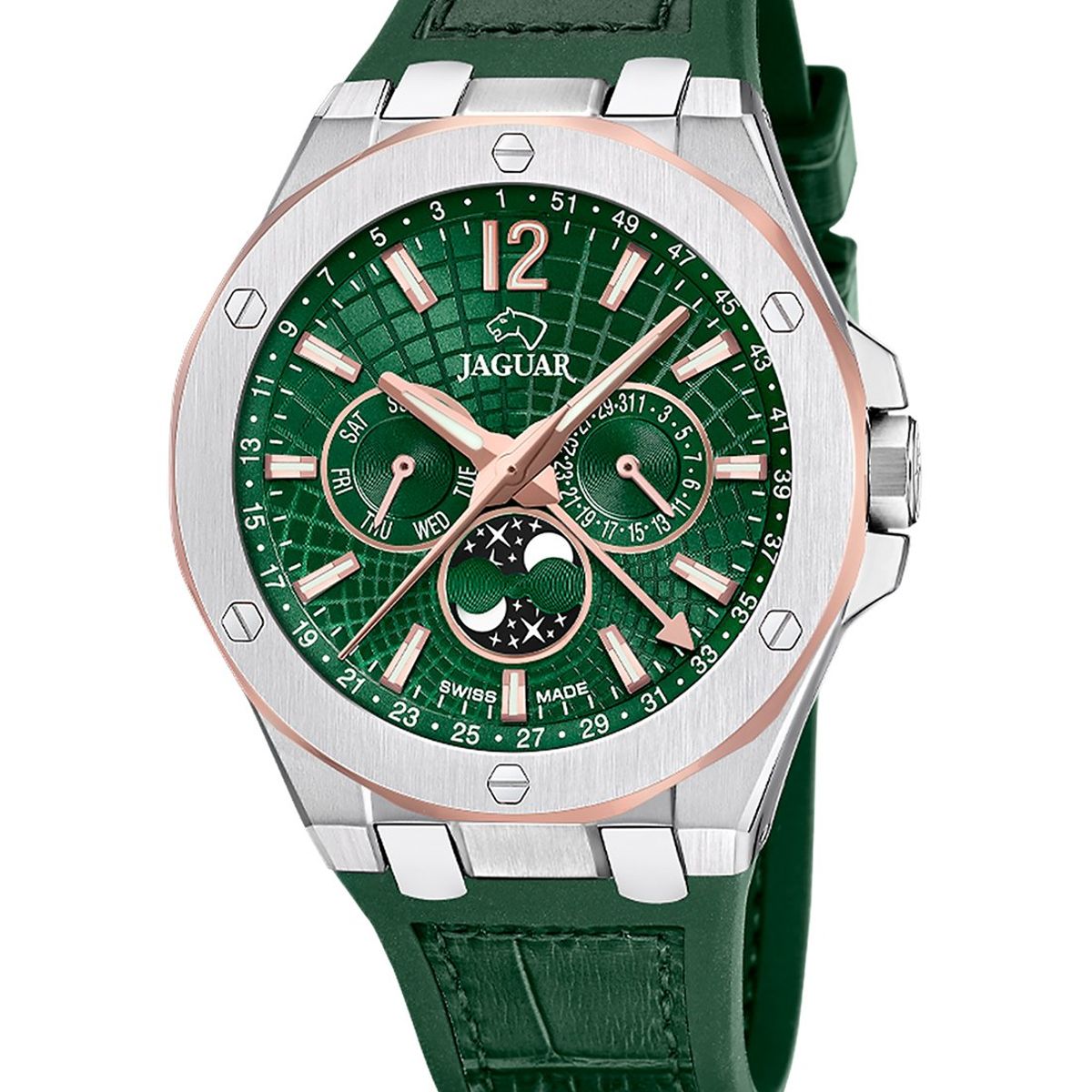 JAGUAR - Reloj J1040/3 Jaguar Swiss Verde Hombre Diplomatic