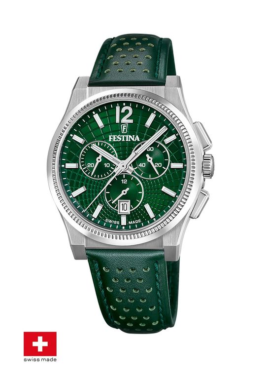 Reloj F20060/3 Verde Hombre Rive Collection Verde TALLA UNICA
