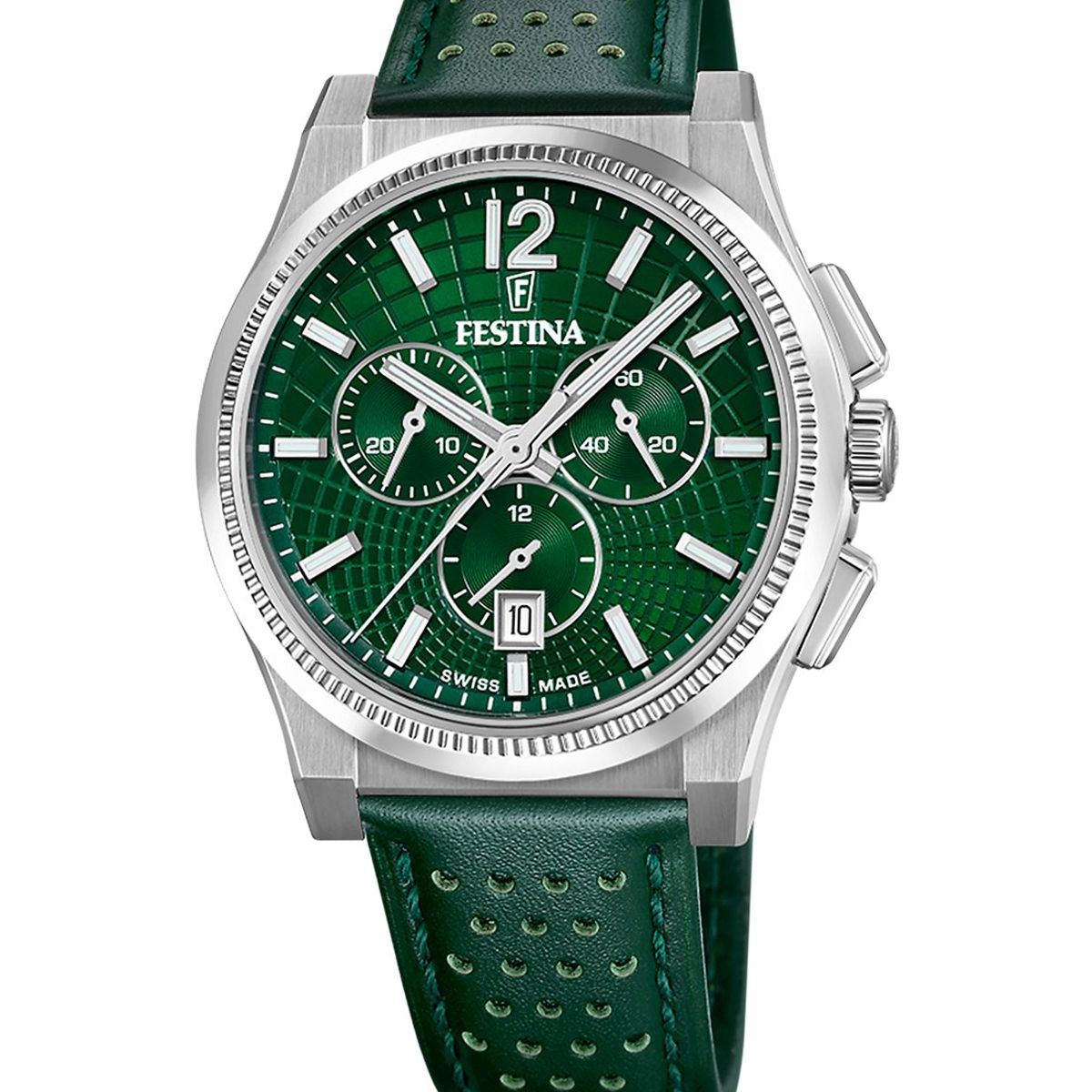 FESTINA SWISS - Reloj F20060/3 Festina Swiss Verde Hombre Rive Collection