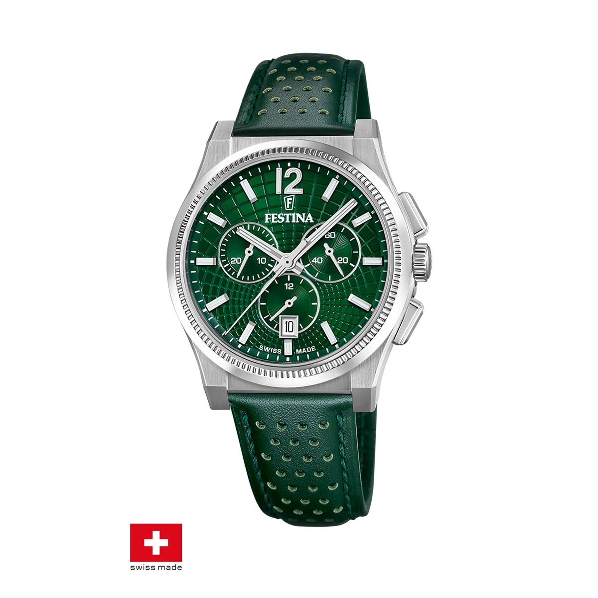 FESTINA SWISS - Reloj F20060/3 Festina Swiss Verde Hombre Rive Collection