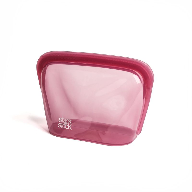 STACK N STOCK - Bolsa De Silicona Platino Stack`n Stock 1300 ml Guinda