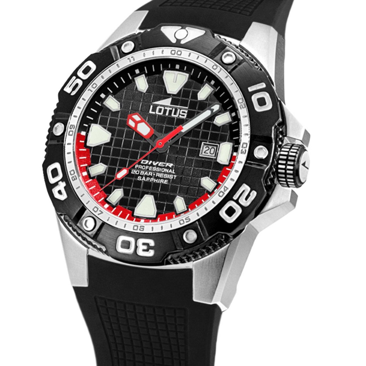 LOTUS - Reloj 18927/4 Lotus Negro Hombre Diver