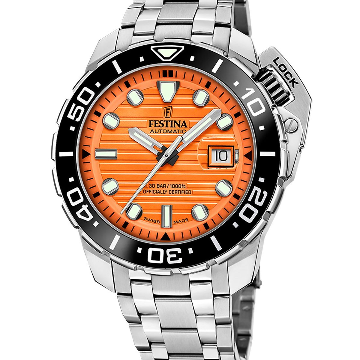 FESTINA SWISS - Reloj F20043/3 Festina Swiss Naranja Hombre