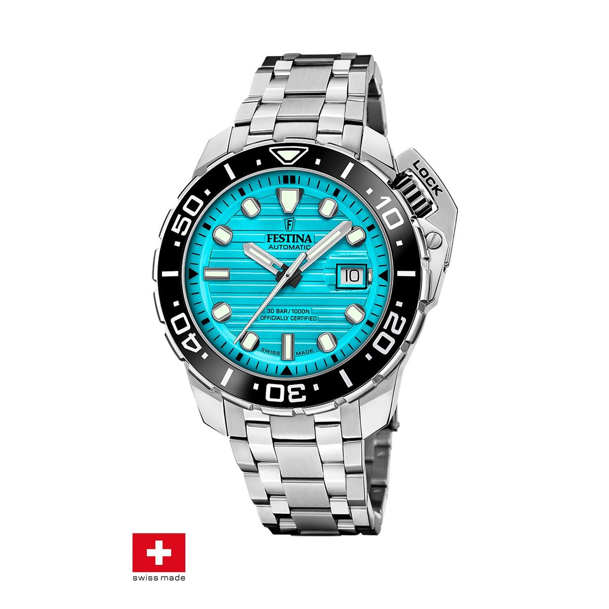 FESTINA SWISS - Reloj F20043/5 Festina Swiss Turquesa Hombre