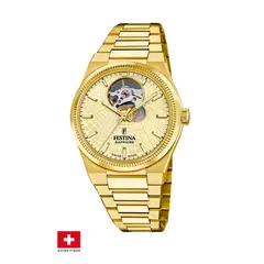 FESTINA SWISS - Reloj F20064/2 Dorado Mujer Automático