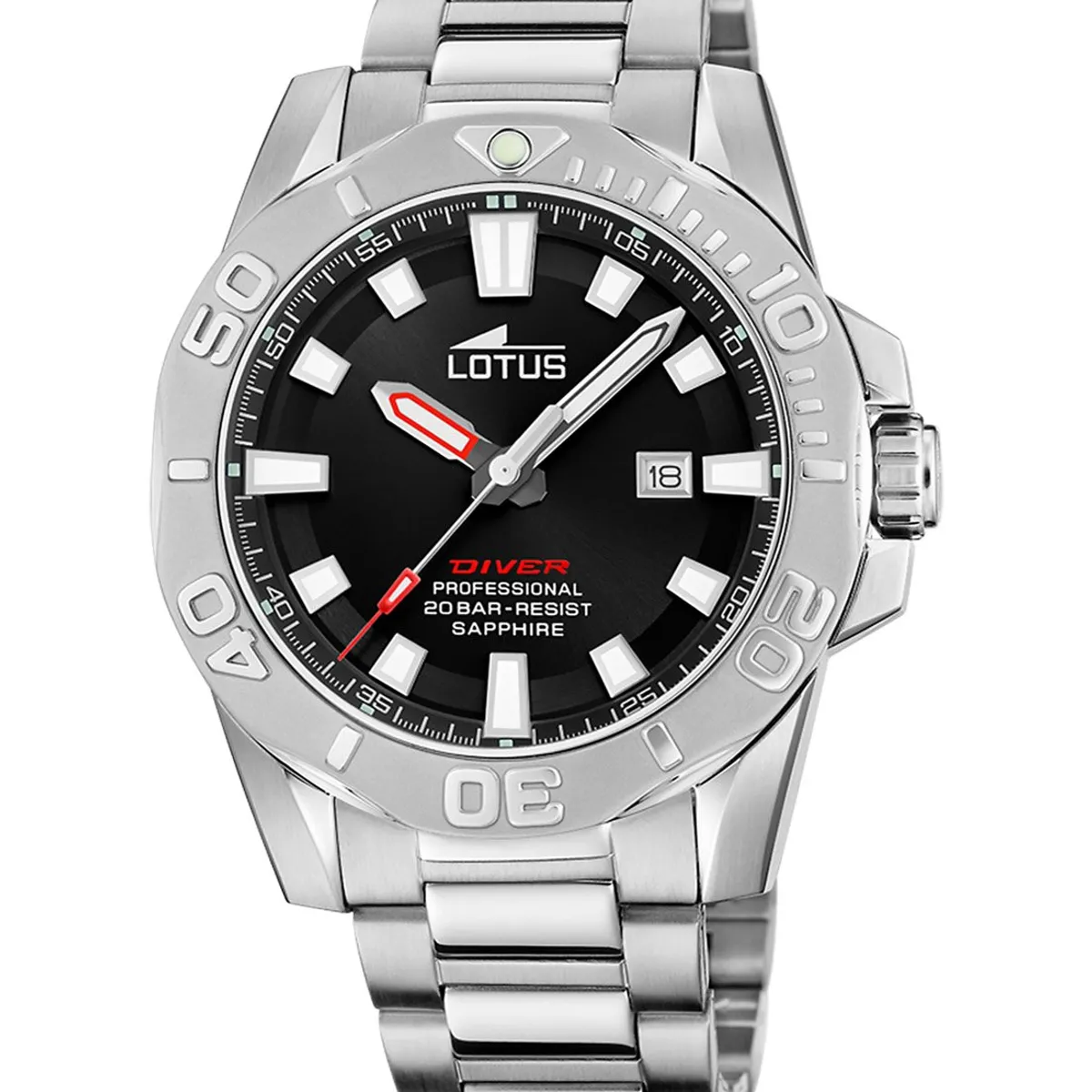 LOTUS - Reloj 18926/6 Lotus Negro Hombre Diver