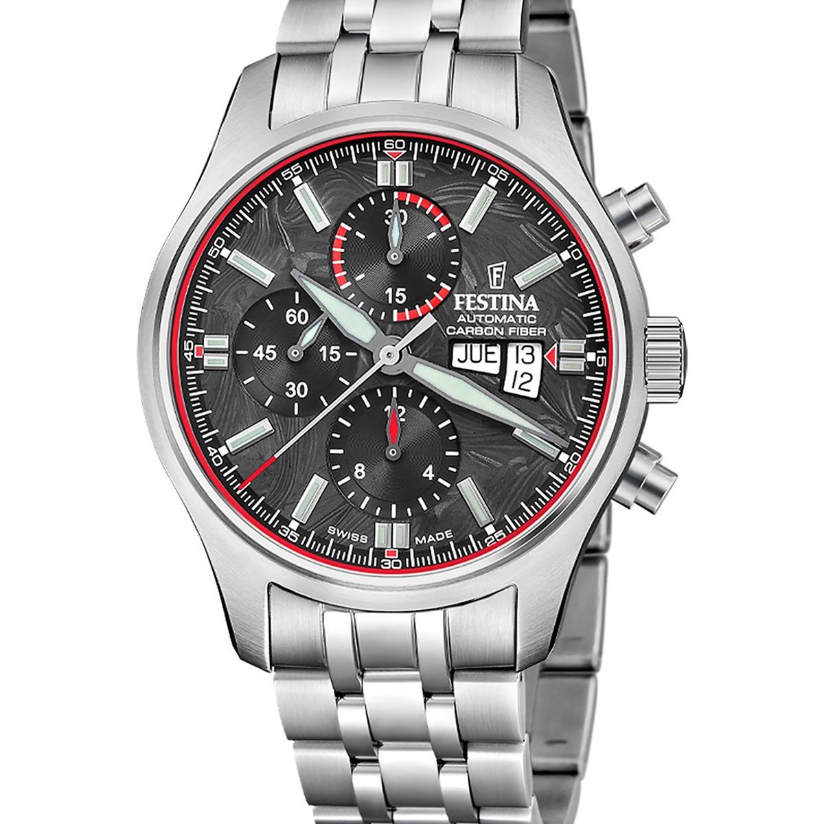 FESTINA SWISS - Reloj F20158/2 Festina Swiss Negro Hombre Automático