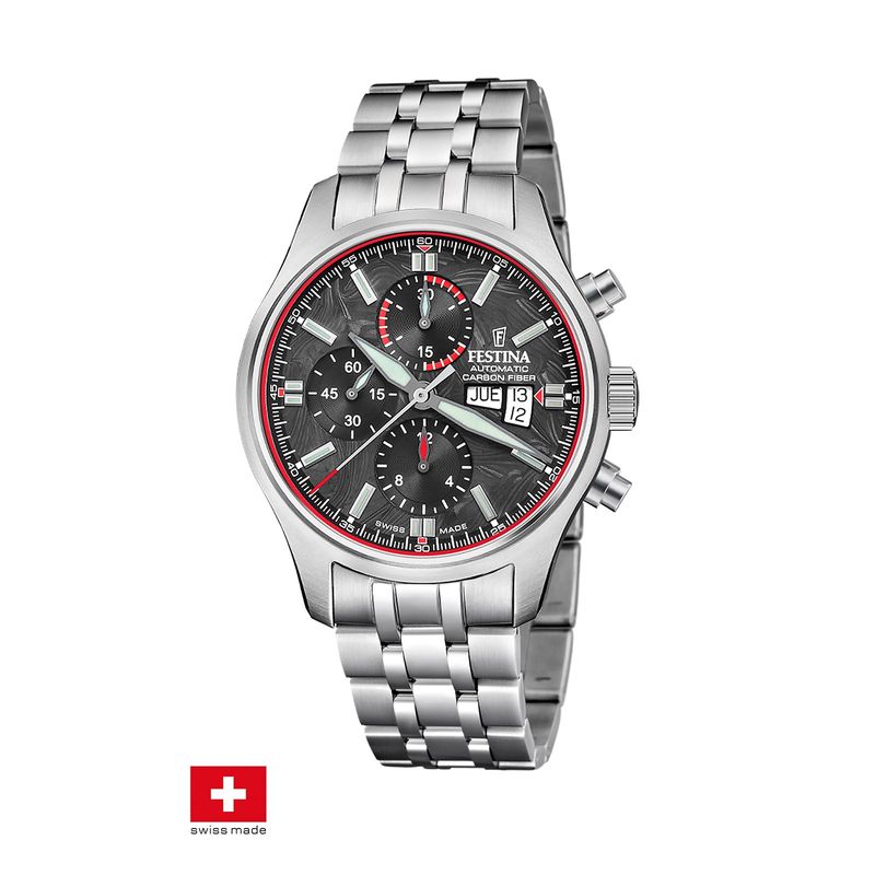 FESTINA SWISS - Reloj F20158/2 Festina Swiss Negro Hombre Automático