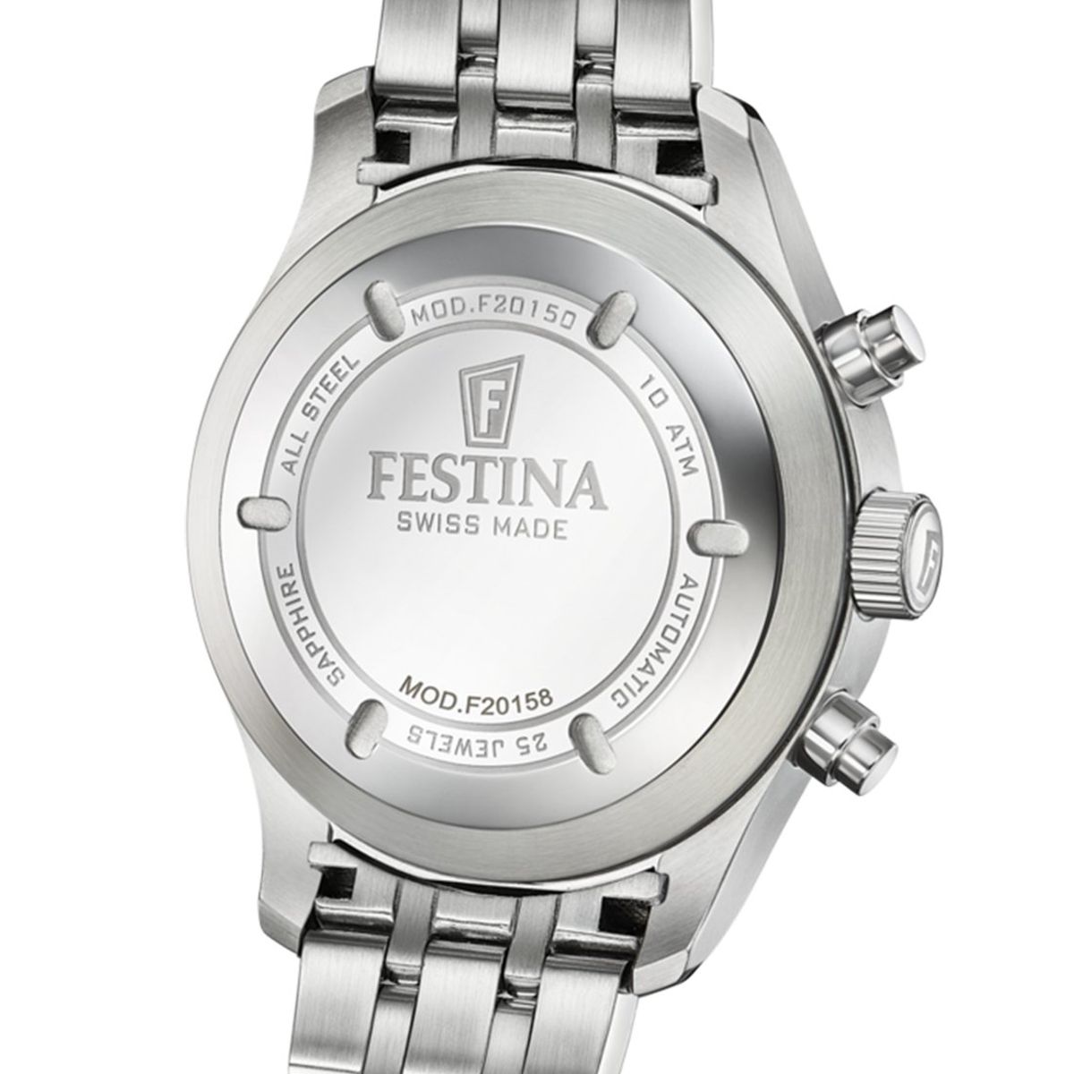 FESTINA SWISS - Reloj F20158/2 Festina Swiss Negro Hombre Automático