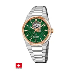 FESTINA SWISS - Reloj F20061/3 Verde Hombre Automático