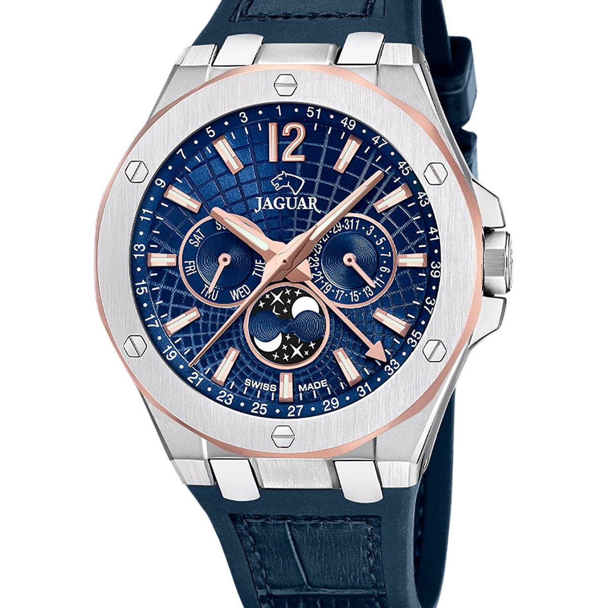 JAGUAR - Reloj J1040/2 Jaguar Swiss Azul Hombre Diplomatic