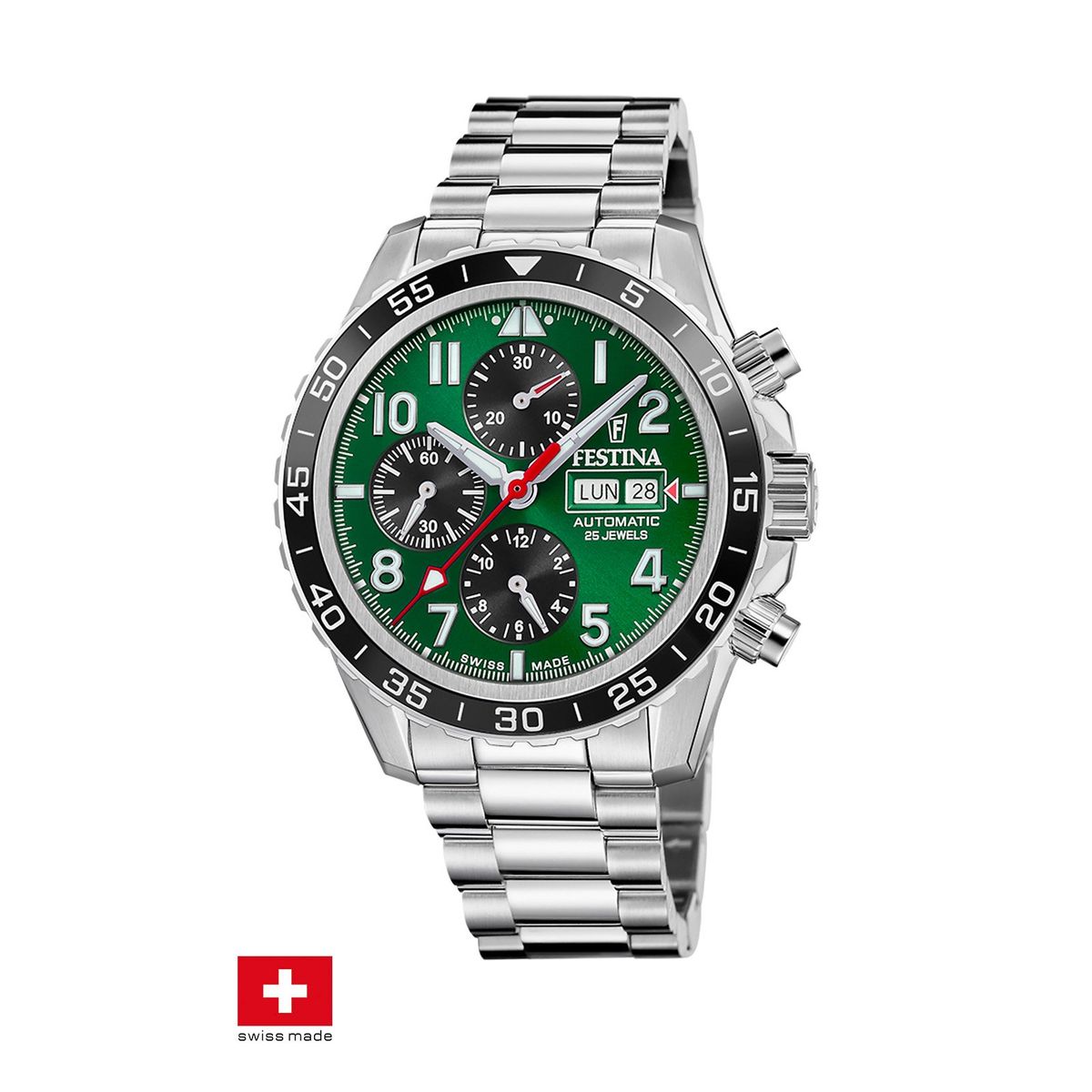 FESTINA SWISS - Reloj F20055/2 Festina Swiss Verde Hombre Automático