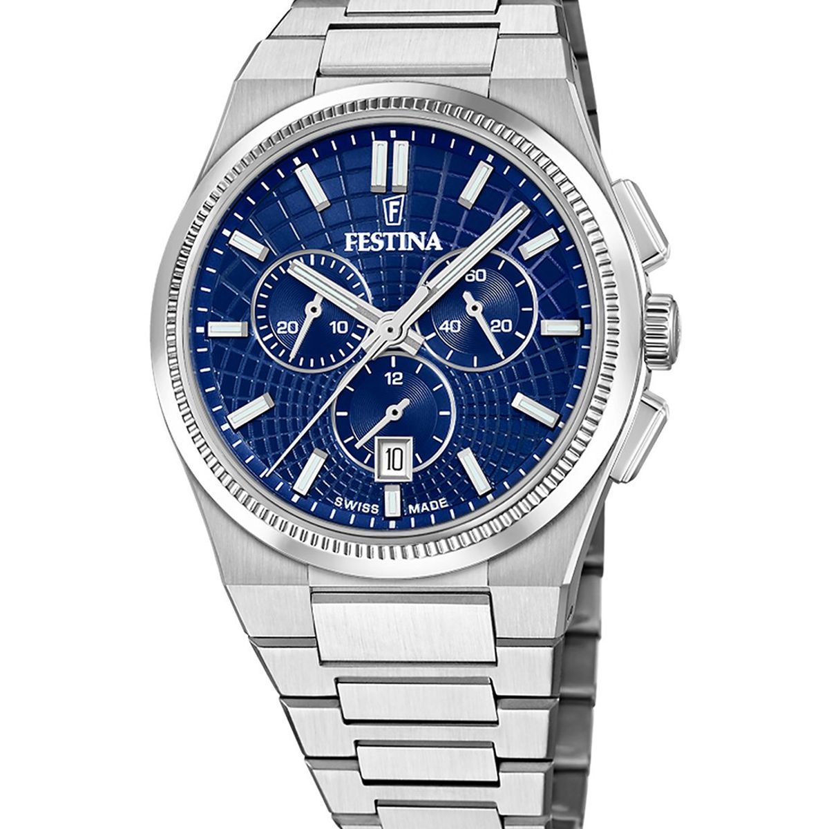 FESTINA SWISS - Reloj F20059/2 Festina Swiss Azul Hombre Rive Collection