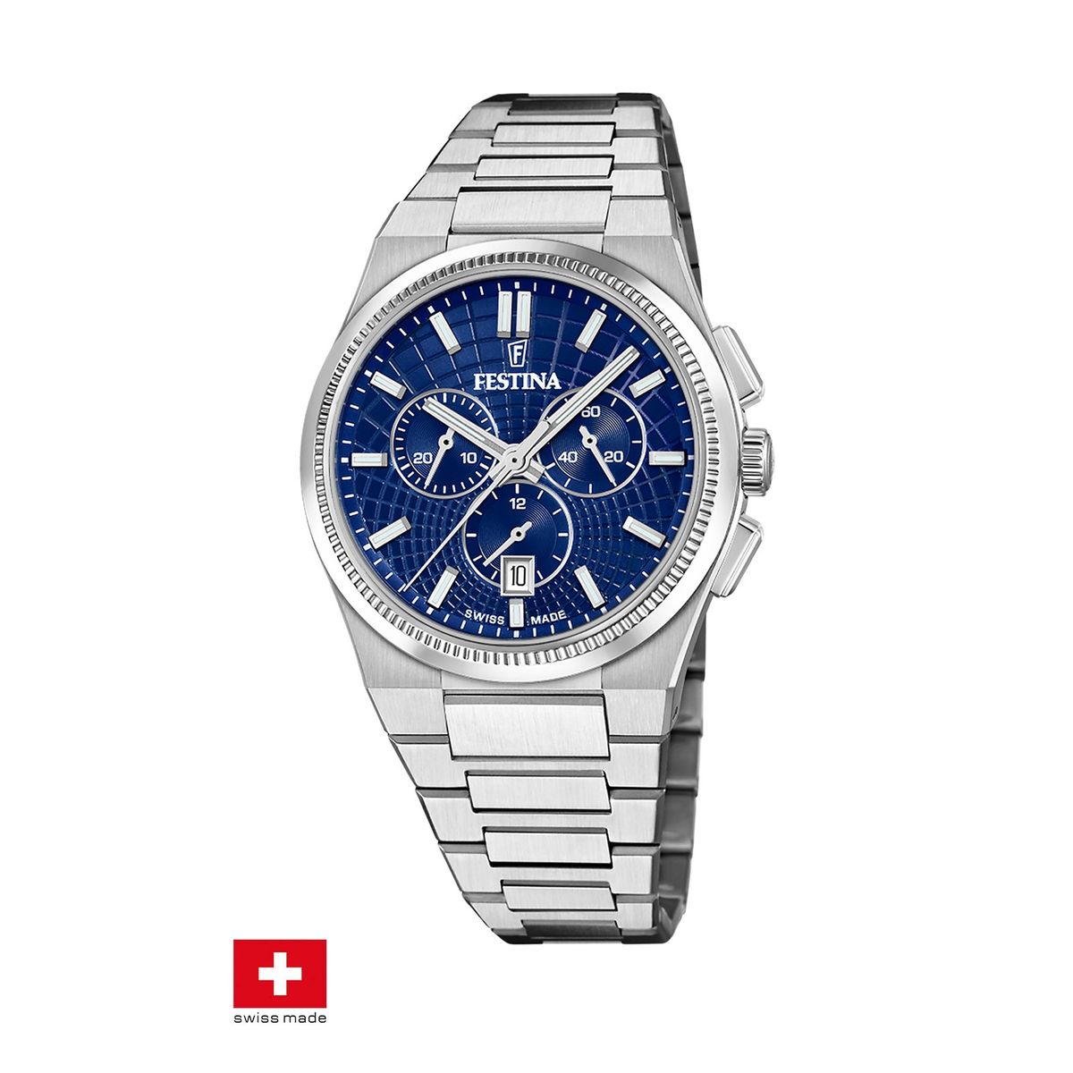 FESTINA SWISS - Reloj F20059/2 Festina Swiss Azul Hombre Rive Collection