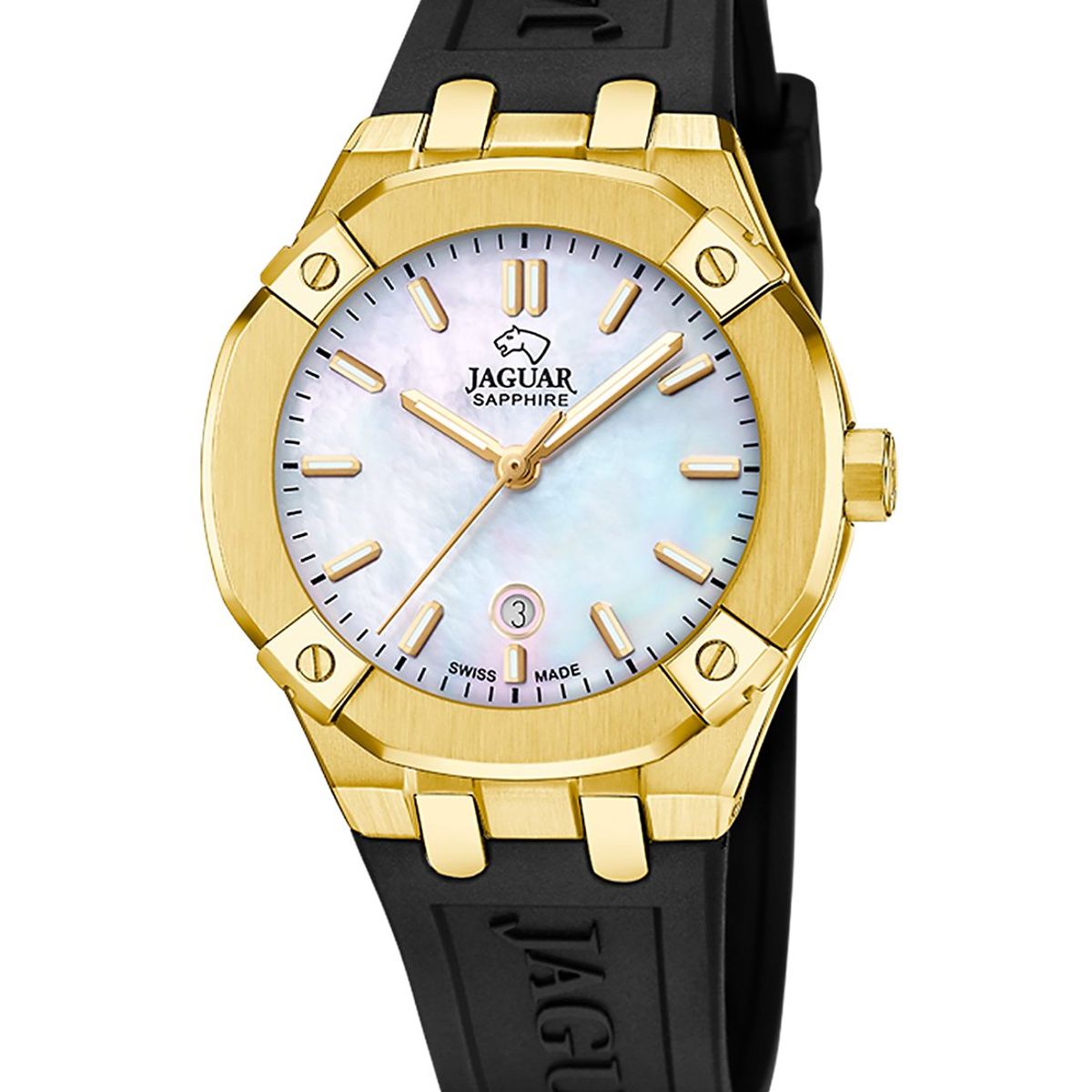JAGUAR - Reloj J1018/2 Jaguar Swiss Blanco Mujer Diplomatic