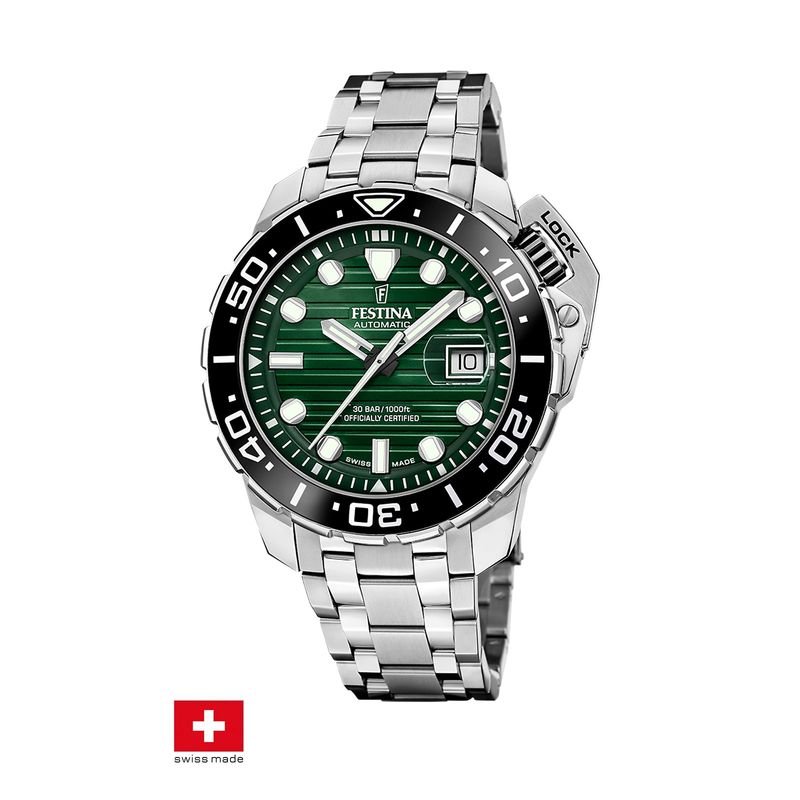 FESTINA SWISS - Reloj F20043/4 Festina Swiss Verde Hombre