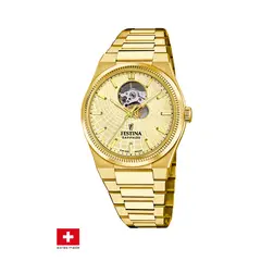 FESTINA SWISS - Reloj F20062/2 Dorado Hombre Automático