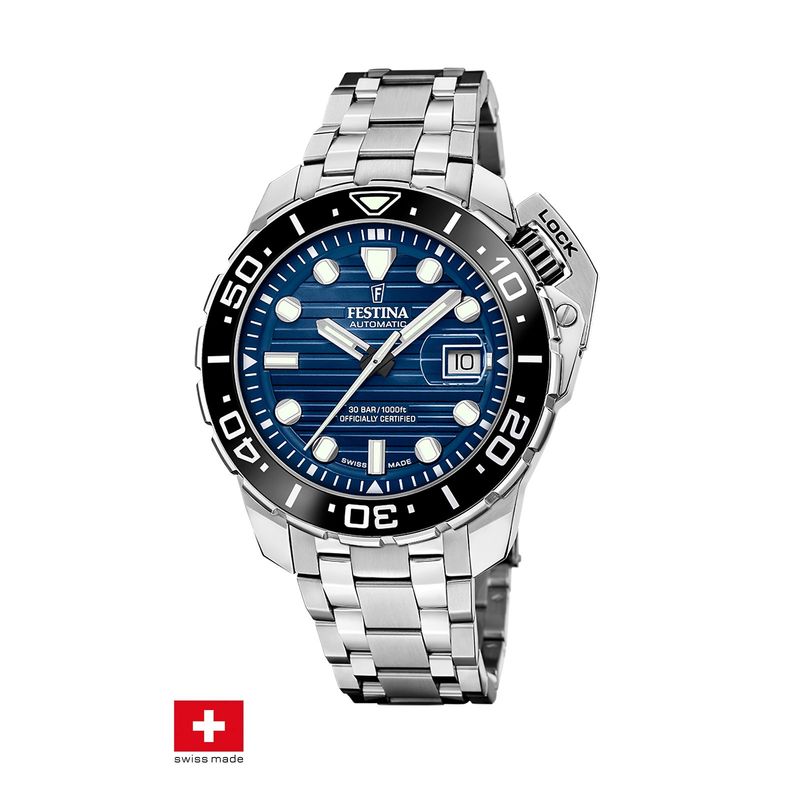 FESTINA SWISS - Reloj F20043/2 Festina Swiss Azul Hombre