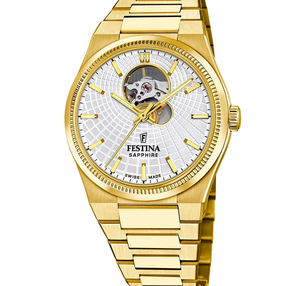 FESTINA SWISS - Reloj F20062/1 Festina Swiss Plata Hombre Automático